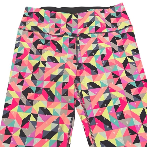 Victoria's Secret VSX Sport Knockout Leggings - Pink, Yellow, Black Size M - Picture 4 of 7